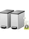 EKO EcoCasa II 6L Combo Wastebasket, Stainless