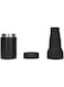 Jiawu Beer Bottle Insulator, Vacuum Double Wall Stainless Steel Can Insulation and Cold Storage with Bottle Opener, Beer Cooler Can Chiller Accessories for Indoor Outdoor (Black)