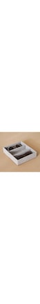 Home Box Velour 3-Compartment Glasses Organizer Tray