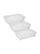 25L Clear Plastic Underbed Storage Box With Wheels &amp; Lockable Lid (Pack Of 3)