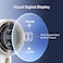 JISULIFE Portable Handheld Fan,Speed(1-100) Adjustable Turbo Mini Fan,3600mAh Battery Rechargeable Personal Fan,Digital Display,For Women Men Travel/Camping/Outdoor-White