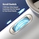 JISULIFE Portable Handheld Fan,Speed(1-100) Adjustable Turbo Mini Fan,3600mAh Battery Rechargeable Personal Fan,Digital Display,For Women Men Travel/Camping/Outdoor-White