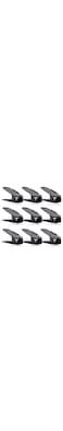 Closet Shoe Sink Organizer 9 Piece Adjustable Shoe Rack, Save 50% Space, Double Shoe Rack Organizer (Black)