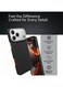 جراب Mobcos لهاتف iPhone 17 Pro Max، مصنوع من ألياف الأراميد السوداء المخططة، بنسيج 1500D، غطاء مغناطيسي فائق النحافة وخفيف الوزن، متوافق مع MagSafe