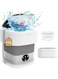 ROUNY Foldable Mini Washing Machine, 11L Large Capacity Collapsible Washing Machine, Cleaning Small Washer,Portable Washer and Dryer with Spin for Travel,Baby Clothes, Socks, RV, Underwear,Apartment
