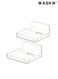 2 PCS Clear Floating Small Wall Shelves, Mini Wall Mounted Hanging Display Shelves, Universal Adhesive Shelf Easy to Install No Drill, Multifunctional Wall Punch-free Bracket Wall Mounted