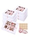 10 Set White Cupcake Boxes Hold 12 Standard Cupcakes,Unique Auto-Pop Up Feature and Clear Window for Visibility, Cupcake Containers for Donuts and Muffins,Pastry Boxes Cookie Boxes Large Treat Boxes