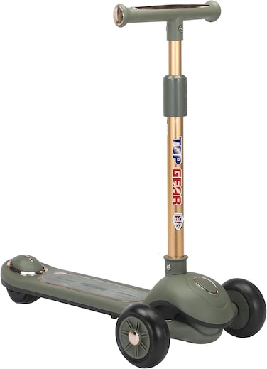 Top Gear Kids Kick Scooter TG 8026 &ndash; Lightweight Foldable Design with 4-Step Adjustable Height  Ages 3 to 12 years - Green