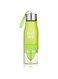Creative Fruit Juice Infuser Water Bottle 650ml Plastic Portable Lemon Juice Bottle For Water Outdoor Shaker Sport-Green