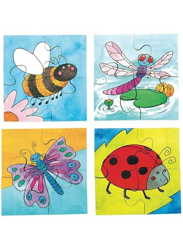 Just Jigsaw Puzzles 4 In A Box - Insects