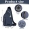 Small Sling Bag Crossbody Chest Shoulder Water Resistant Purse One Strap Travel Bag for Men Women With Earphone Hole