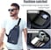 Small Sling Bag Crossbody Chest Shoulder Water Resistant Purse One Strap Travel Bag for Men Women With Earphone Hole