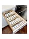 MIUKAA Clear Acrylic Spice Drawer Organizer, 4 Tier Seasoning Jars Drawers Insert, Kitchen Spice Rack Tray for Drawer/Countertop (Jars not included)