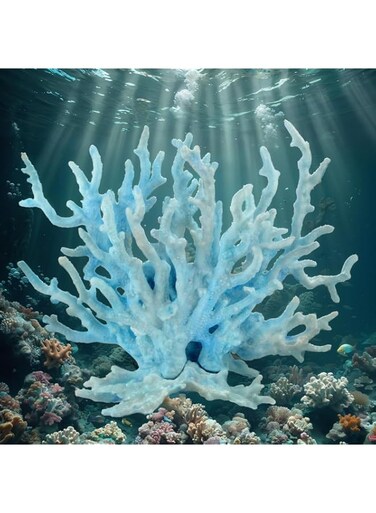 Vibrant Reef Elegance: Premium Artificial Aquarium Coral,Fish Tank Decorations, Aquarium Decoration Fish Tank Aquarium Ornament Aquarium Accessories (blueness) (blueness)