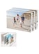 Emapoy 3 Pack Picture Frames, 4x6 Inches Acrylic Picture Frames, Desktop Frameless Photo Frames With Magnetic, Double Sided Transparent