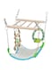 TRIXIE Small Animal Suspension Bridge with Hammock, Rope Ladder, and Ring, Cage Accessory for Ferrets, Rats