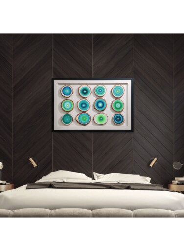 ماك هوم فن المرجان الرائع - قطع فنية مطبوعة بتقنية ثلاثية الأبعاد - فن تجريدي على قماش - ديكور حائط عصري للصالون وغرف النوم
