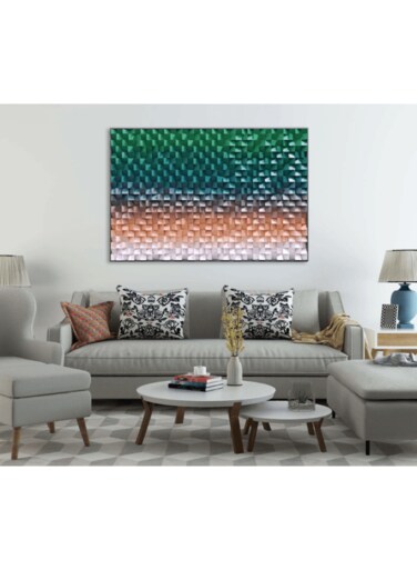 MAAC Home Elegant Patterned Relief Artistic Wall Art Abstract Canvas Wall Art - Modern Decorative Wall D&eacute;cor for Living Room Bedroom Home Decorations