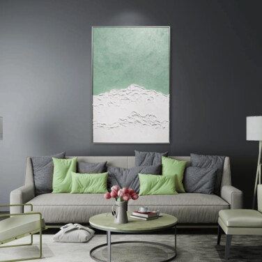 MAAC Home Mountain Medley 3D Printed Landscape Masterpieces Abstract Canvas Wall Art - Modern Decorative Wall D&eacute;cor for Living Room Bedroom Home Decorations