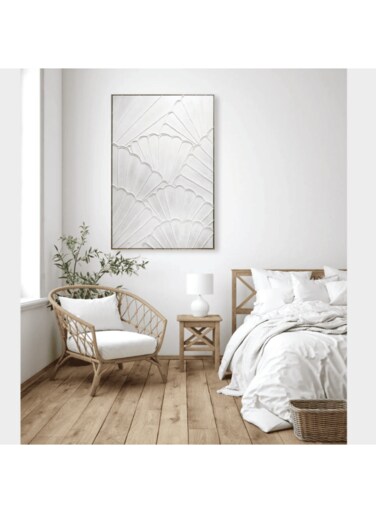 ماك هوم سيمفونية الزهور الأكريلية - فن تجريدي على قماش - ديكور حائط عصري للصالون وغرف النوم
