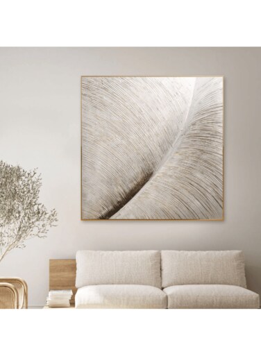 MAAC Home Valley Tranquil 3D Printed Relief Painting Abstract Canvas Wall Art - Modern Decorative Wall D&eacute;cor for Living Room Bedroom Home Decorations