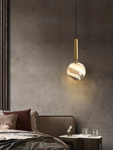 MAAC المنزل زجاج الكرة سقف ضوء الجسم المعدني والزجاج عاكس الضوء الحديثة الزخرفية أنيقة المعاصرة الحد الأدنى قلادة مصباح لغرفة النوم، غرفة المعيشة، والمكتب، ديكور المنزل