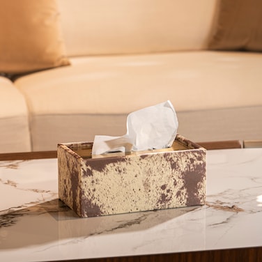 MAAC Home Versatile Gold Lid Tissue Box for Home or Office Stylish Elegant Designer Decorative Tissue Box Holder suitable for living room, bedroom, office, restaurant Decor