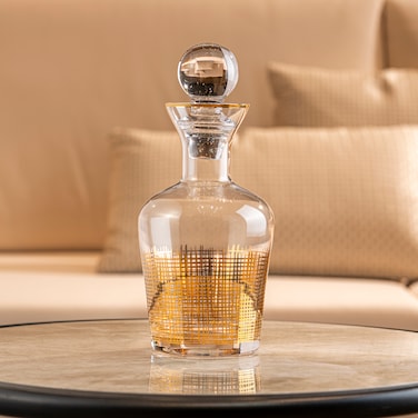 MAAC Home  Elegant Glass Accessory - Small Sized Bottle Elegant Durable and Classic design Perfect for Family Everyday Use, and Family Get- Together, Restaurant, Banquet and More