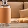 MAAC Home Trendy Brown Leather Glass Bottle D&eacute;cor Accent Modern Abstract Stylish Showpiece Tabletop Sculpture for Living room, Room, Office Shelf Decor