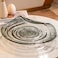 MAAC Home Ethereal Elegance Glass Platter- A Rolled Large Plate