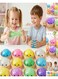 Dumpling Squishies Mystery Box, Mystery Glitter Dumpling Squishies Toy Gift, Colorful Stress Balls Fidget Sensory Toy Desk Toys for Kids Adults" 3PCS Random Colors