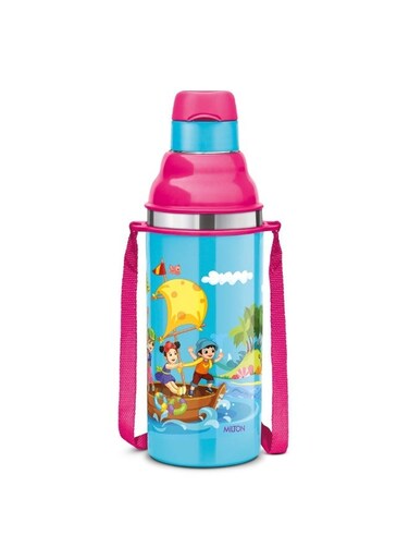 404ml Plastic Water Bottle with Sipper for Kids &acirc;&euro;&ldquo; PU Insulated to Keep Drinks Hot or Cold for Hours, Leakproof, Food-Grade Sipper Bottle for School, Travel &amp; Picnic, Kool Stunner 400