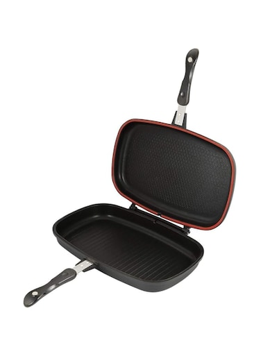 Dessini Non stick Aluminum Double Fry Pan 40cm - Black