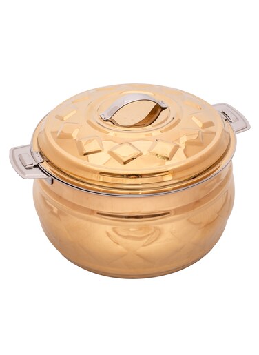 Stainless Steel New Diamond Hotpot 1.5 Liters Gold Colour