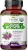 Zazzee Organic Milk Thistle Extract Capsules (120 Pieces,7500mg)