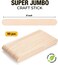 8'' Jumbo Craft Sticks, 50pcs Extra Large Natural Premium Wood, Ice Cream Sticks, Jumbo Sticks, Large Tongue Depressors, Plant Labels, Hair Removal and Waxing Supplies, Crafting