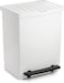 25L Pedal Dust Bin - White