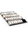 MIUKAA Black Spice Drawer Organizer, 4 Tier- 8 Pack Acrylic Drawer Seasoning Organizer, Expandable From 9'' to 18''Kitchen Spice Rack Tray for Drawer/Countertop (Jars not included)