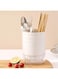TERRIFI Utensil Holder for Kitchen - Double-Layer Chopsticks Storage Rack, Spoon and Cutlery Organizer, Household Tableware Storage Caddy
