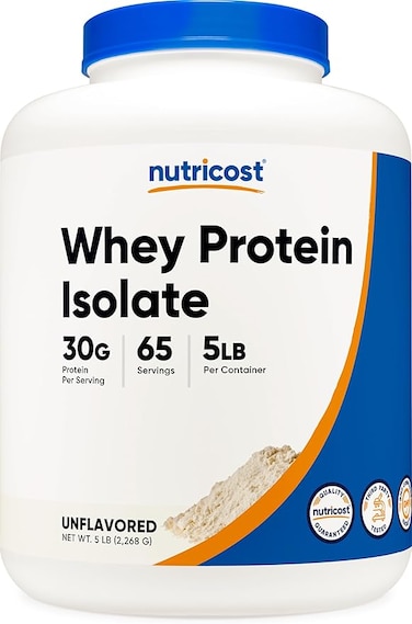 Nutricost Whey Protein Isolate 5LBS Unflavored