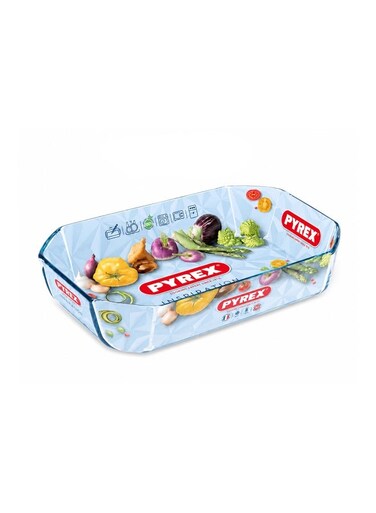 Pyrex Inspiration Rectangle Roaster - 2.1L (27x18 cm) Clear