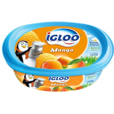 Igloo Mango Ice Cream Tub, 1L