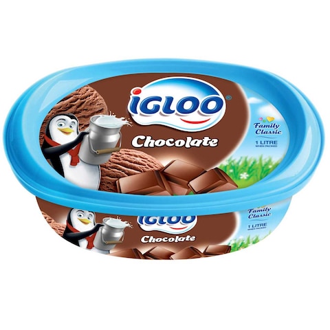 Igloo Chocolate Ice Cream, 1L