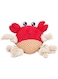 Crab-Shaped Plush Dog Toy &ndash; Soft &amp; Durable Pet Chew Toy with Squeaky Airbag Sound, Rope Legs for Tug &amp; Molar Resistance &ndash; Interactive and Bite-Resistant