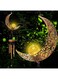 ORCHID M&reg; Ramadan Decorations Lights,Led Star Lantern Curtain Ramadan Lights for Bedroom Home Outdoor Ramadan Lights Hanging for Wall Window