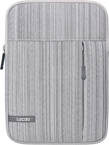 Lacdo Tablet Sleeve Case for 11 inch iPad A16  11 inch iPad Pro M5 M4  11 inch iPad Air M3 M2  10.9" iPad ipad Air  10.2" iPad  10.5" iPad Pro  Samsung Galaxy Tab A9+ Protective Bag Dark Gray