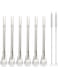 EvaGo Reusable Stainless Steel Drinking Straws with Filter Spoon 6 Pieces Yerba Mate Tea Bombilla Drinking Straws with 2 Pieces Cleaning Brushes Set, 6.1inch Long