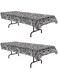 Beistle Zebra Print Tablecovers, 54&rdquo; x 108&rdquo;, 2 Pieces &ndash; Plastic Table Cloth, Animal Print Tablecloth, Animal Safari Theme Decorations, Rectangular Table Cover, Zebra Stripe Decorations