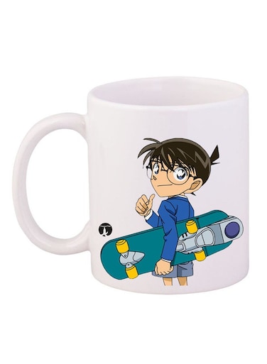 Detective Conan Printed Mug White/Blue
