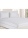 COLLECTION Stripe WHITE Fitted Sheet 90 x 190 cm with Single Pillow Case
